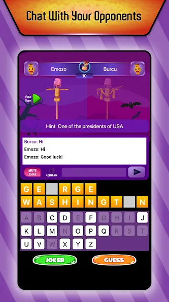 Online Hangman Word Game (Онлайн игра в слова Висельник)  [МОД Menu] Screenshot 1