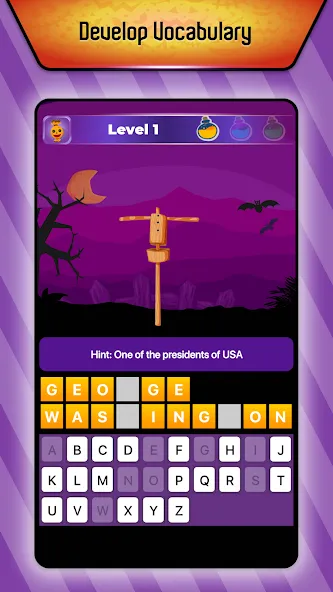 Online Hangman Word Game (Онлайн игра в слова Висельник)  [МОД Menu] Screenshot 5