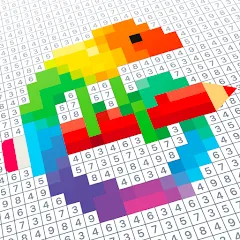 Скачать взломанную Pixel Art - Color by Number (Пиксельное искусство)  [МОД Меню] - полная версия apk на Андроид