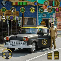 Скачать взломанную Indian Taxi Simulator car Game (Индийский такси симулятор автомобиля Игра)  [МОД Бесконечные монеты] - полная версия apk на Андроид