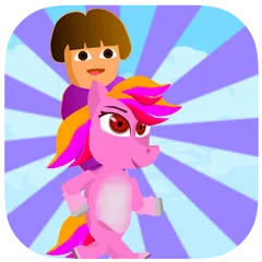 Взлом Dora Riding Pony Escape Jungle (Дора на Пони Едет из Джунглей)  [МОД Меню] - полная версия apk на Андроид