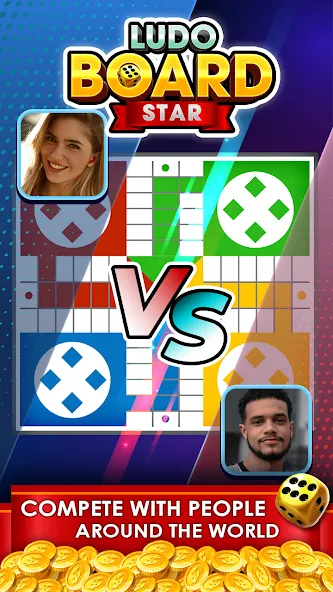 Ludo Online Multiplayer (Людо Онлайн Многопользовательская Игра)  [МОД Много монет] Screenshot 2