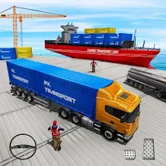 Взломанная Cargo Transport Truck Driving (Грузовик перевозки грузов)  [МОД Много монет] - стабильная версия apk на Андроид