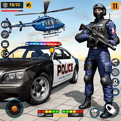 Скачать взломанную US Police Shooting Crime City  [МОД Unlimited Money] - последняя версия apk на Андроид