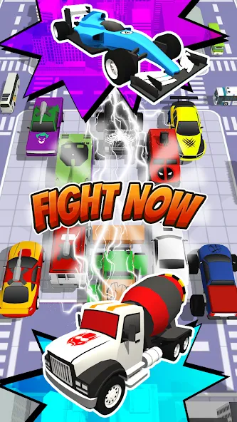 Superhero Car Merge Battle  [МОД Много монет] Screenshot 5