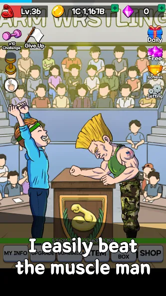 Arm Wrestling Clicker (Армреслинг Кликер)  [МОД Все открыто] Screenshot 5