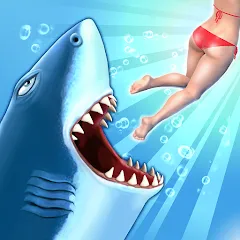 Взломанная Hungry Shark Evolution (Хангри Шарк Эволюшн)  [МОД Меню] - полная версия apk на Андроид