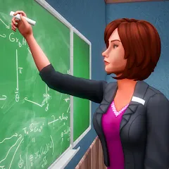 Взлом High School Teacher Simulator  [МОД Меню] - полная версия apk на Андроид