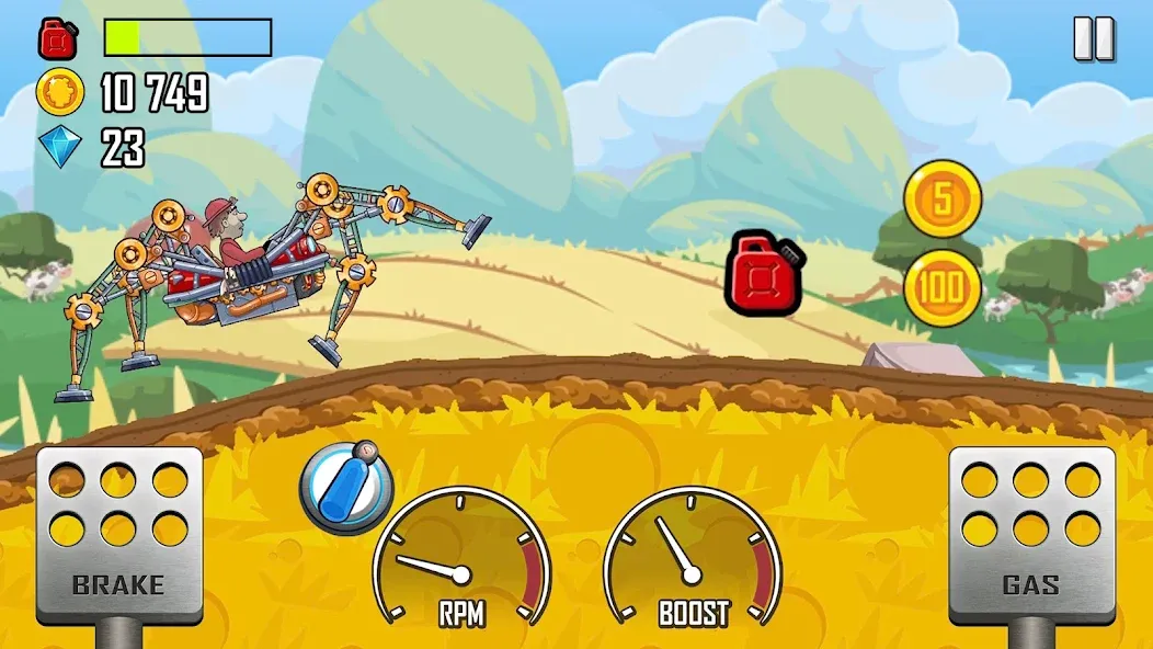 Hill Climb Racing (Хилл Клайм Рейсинг)  [МОД Меню] Screenshot 2