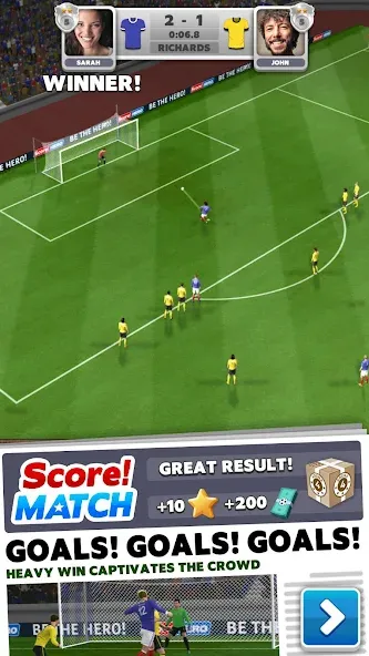 Score! Match - PvP Soccer  [МОД Все открыто] Screenshot 1