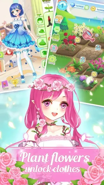 Dream Flower Dressup  [МОД Бесконечные деньги] Screenshot 3