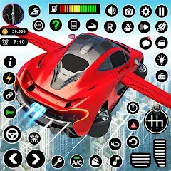 Взлом Flying Car Robot Shooting Game  [МОД Много денег] - стабильная версия apk на Андроид