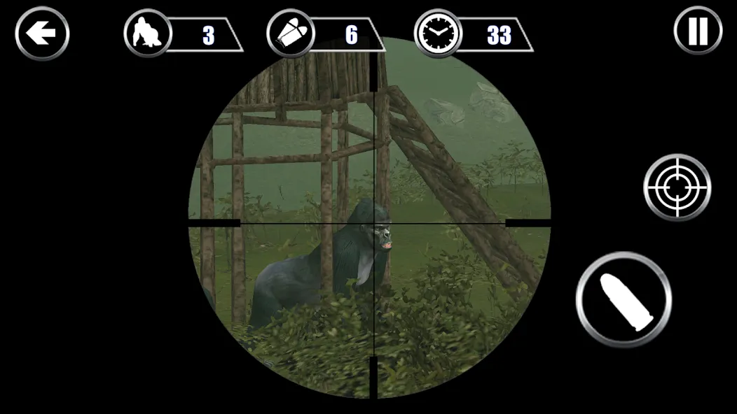 Gorilla Hunter: Hunting games (Горилла Хантер)  [МОД Меню] Screenshot 1