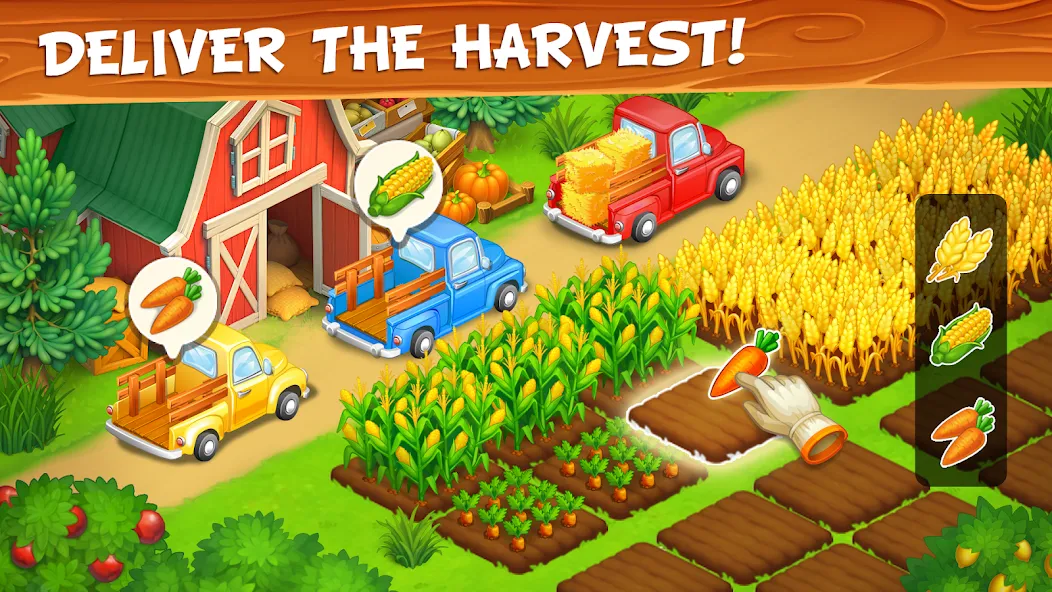 Farm Town - Family Farming Day (Фарм Таун)  [МОД Меню] Screenshot 2