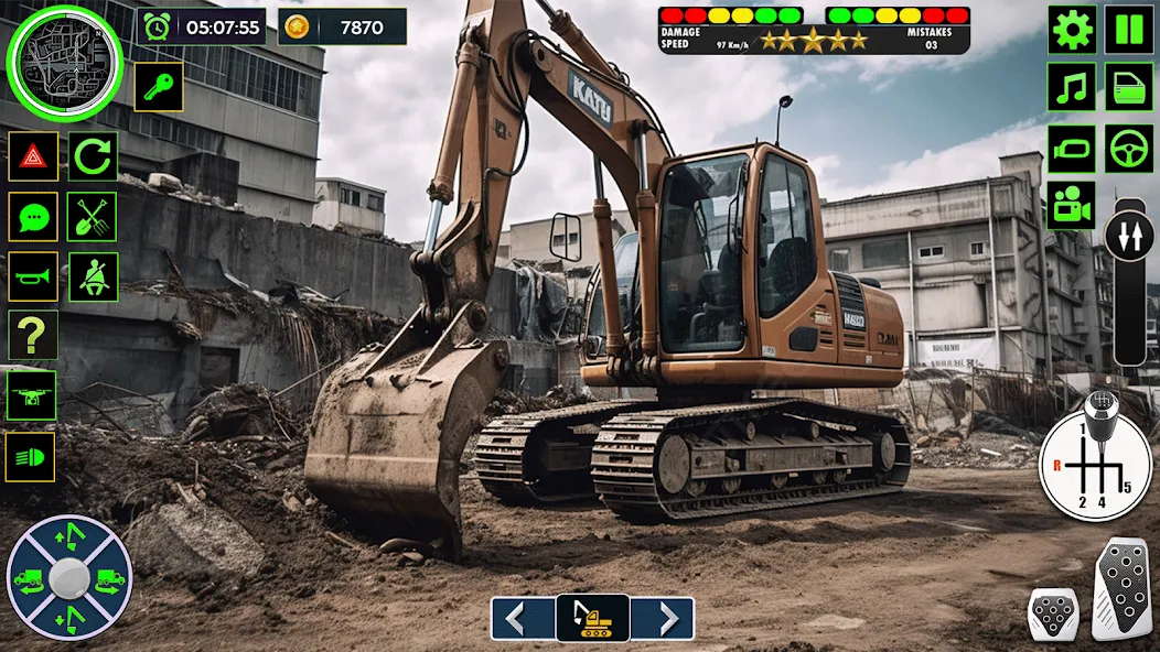 Real Road Construction Games (Реал Роад Конструкшн Геймс)  [МОД Бесконечные монеты] Screenshot 2