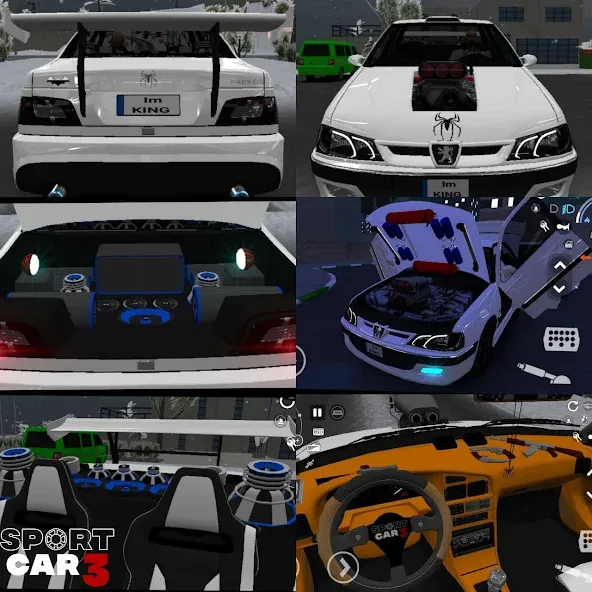 Sport car 3 : Taxi & Police - (Спорткар 3)  [МОД Все открыто] Screenshot 1