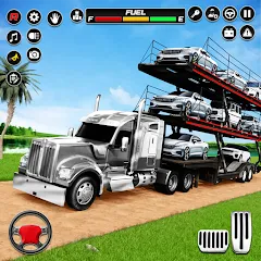 Взлом Car Transporter 3d:Truck Games  [МОД Много денег] - последняя версия apk на Андроид