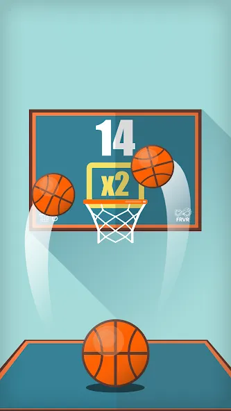 Basketball FRVR - Dunk Shoot (Баскетбол ФРВР)  [МОД Menu] Screenshot 1