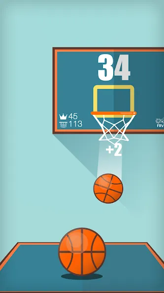 Basketball FRVR - Dunk Shoot (Баскетбол ФРВР)  [МОД Menu] Screenshot 4