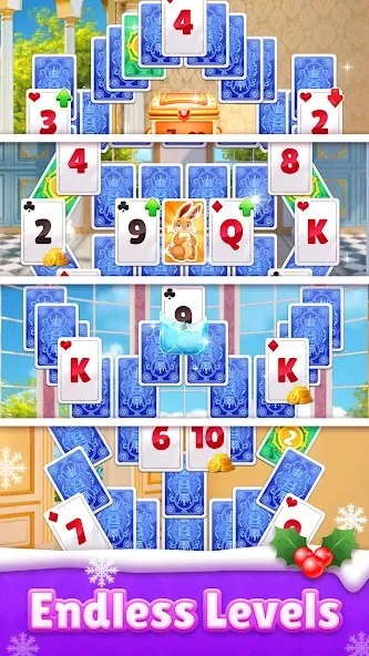 Royal Solitaire Tripeaks  [МОД Unlimited Money] Screenshot 3