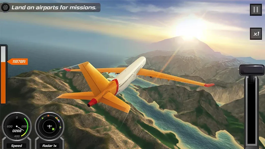 Flight Pilot: 3D Simulator  [МОД Menu] Screenshot 5