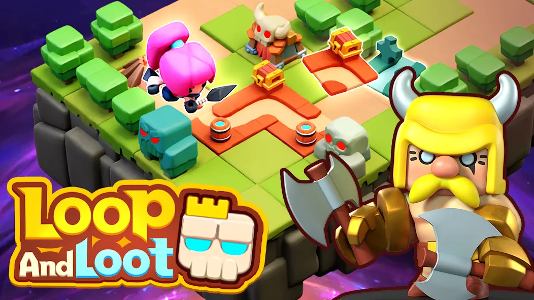 Loop & Loot™: Merge RPG (Покет Квест)  [МОД Бесконечные монеты] Screenshot 1