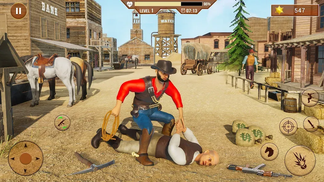 West Cowboy Shooting Games 3D  [МОД Меню] Screenshot 2