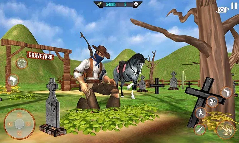 West Cowboy Shooting Games 3D  [МОД Меню] Screenshot 4