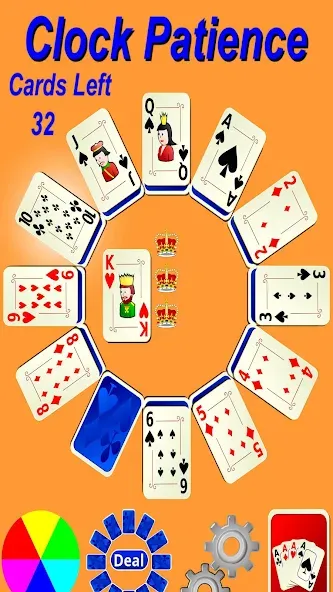 Clock Patience Solitaire (Клок Пэйшенс Солитер)  [МОД Все открыто] Screenshot 2