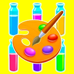 Взлом Sort Paint: Water Sort Puzzle (Сорт Пэйнт)  [МОД Много монет] - полная версия apk на Андроид