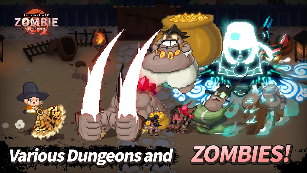 ZOMBIE Kingdom : Idle RPG (ЗОМБИ Кингдом)  [МОД Бесконечные монеты] Screenshot 3