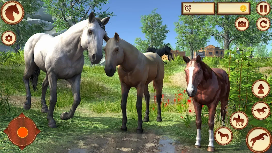 Virtual Wild Horse Family Sim (Виртуальное семейство диких лошадей)  [МОД Все открыто] Screenshot 5