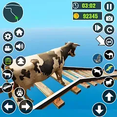 Взломанная Epic Cow Ramp Rush Run Game  [МОД Menu] - полная версия apk на Андроид