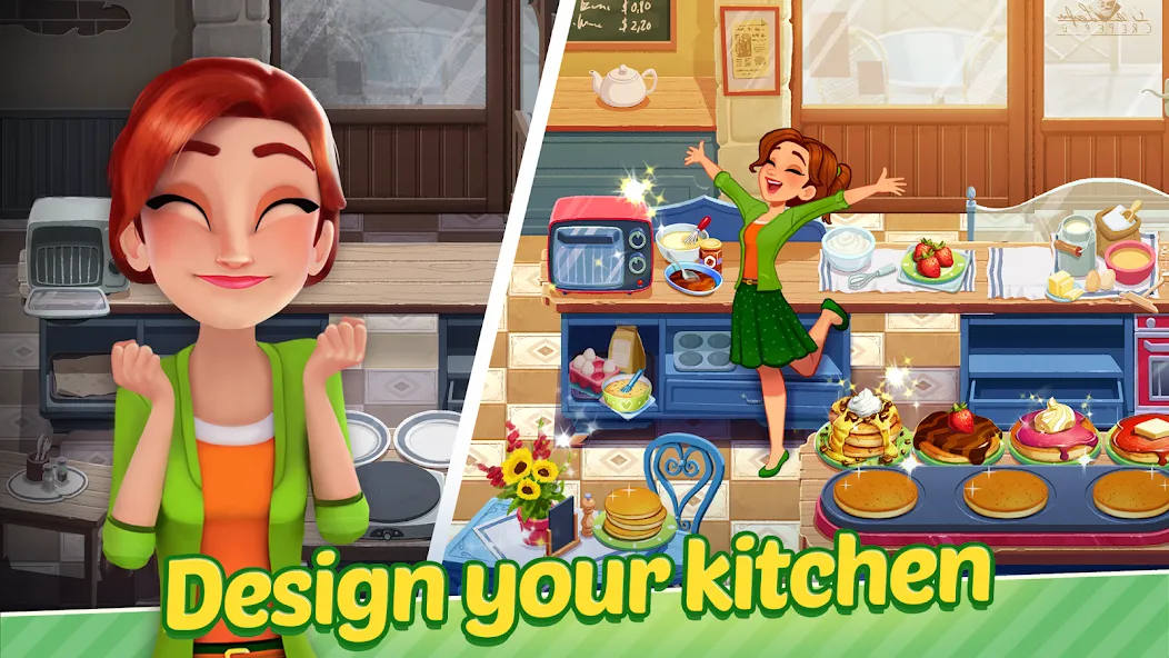 Delicious World - Cooking Game (Делишес Ворлд)  [МОД Много монет] Screenshot 1