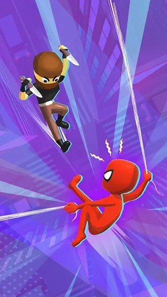 Web Master: Stickman Superhero (Вебмастер)  [МОД Много монет] Screenshot 1