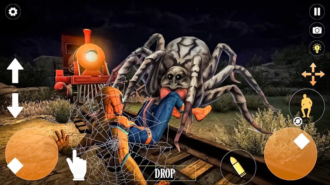 Horror Spider : Scary Train  [МОД Mega Pack] Screenshot 4