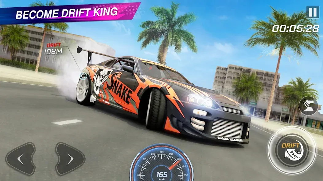 Extreme Car Driving: Car Drift  [МОД Все открыто] Screenshot 1