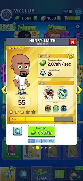 Idle Soccer Story - Tycoon RPG (Айдл Соккер Стори)  [МОД Бесконечные монеты] Screenshot 4