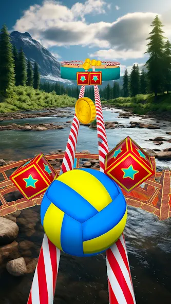 Fast Ball Jump - Going Ball 3d (Скай Болл Джамп)  [МОД Бесконечные деньги] Screenshot 2