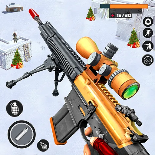 Banduk Game - Sniper Gun Games (Снайперская Война 3D)  [МОД Много монет] Screenshot 1