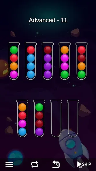 Ball Sort - Bubble Sort Puzzle (Болл Сорт)  [МОД Много монет] Screenshot 5