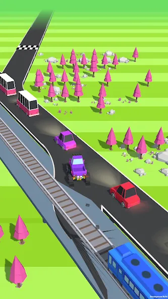 Traffic Run!: Driving Game  [МОД Бесконечные деньги] Screenshot 2