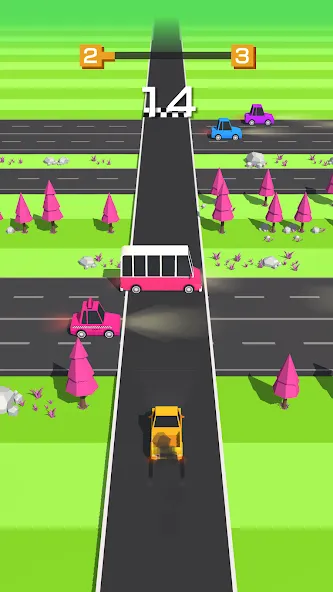 Traffic Run!: Driving Game  [МОД Бесконечные деньги] Screenshot 4