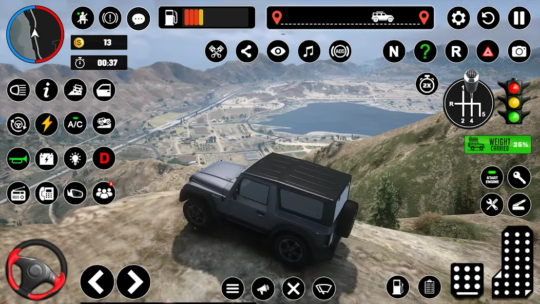 Offroad Jeep Driving & Parking  [МОД Много монет] Screenshot 3