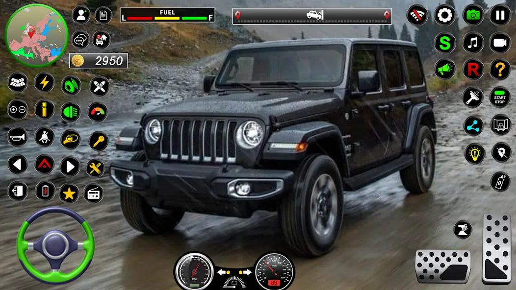 Jeep Driving Simulator offRoad (Джип Драйвинг Симулятор вне дороги)  [МОД Меню] Screenshot 1