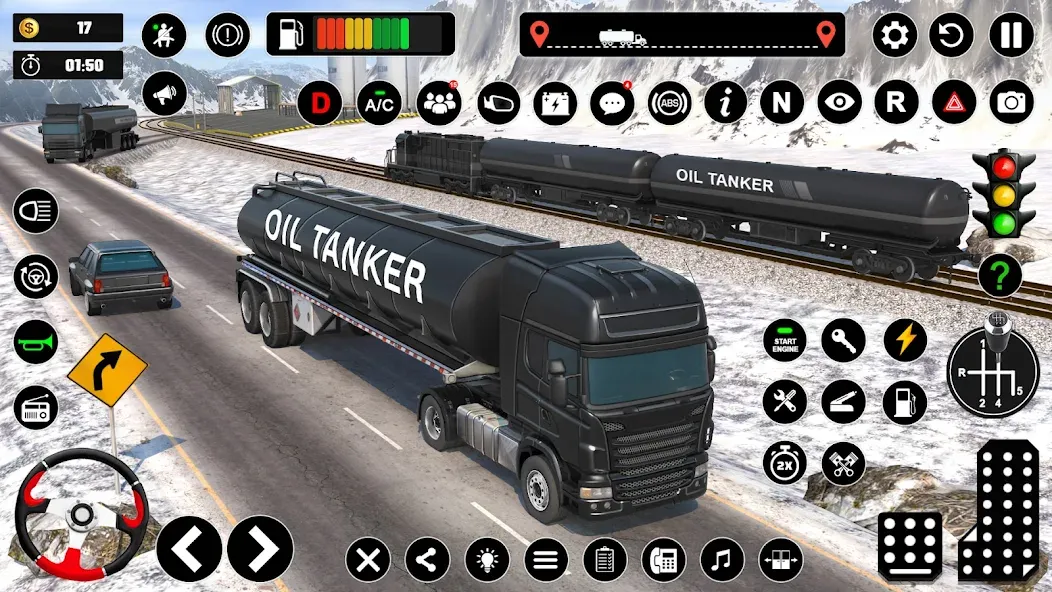 Oil Truck Games: Driving Games  [МОД Много денег] Screenshot 3