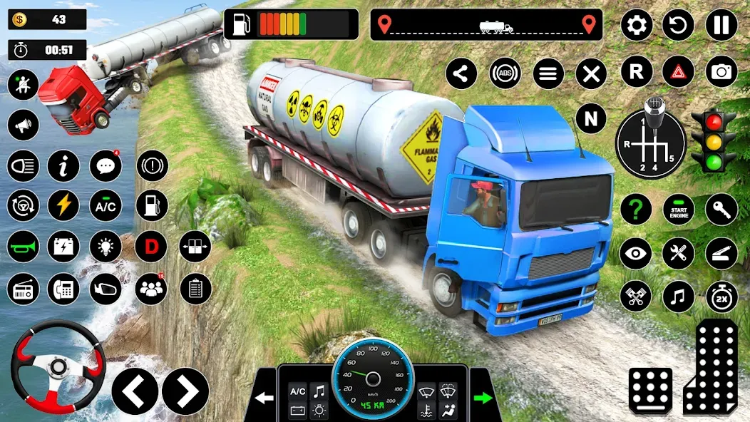 Oil Truck Games: Driving Games  [МОД Много денег] Screenshot 5