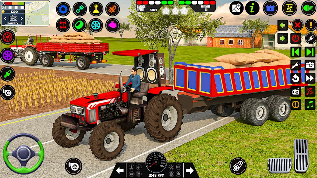 Farming Tractor Game Simulator (Фарминг Трактор Игра Симулятор)  [МОД Unlimited Money] Screenshot 5