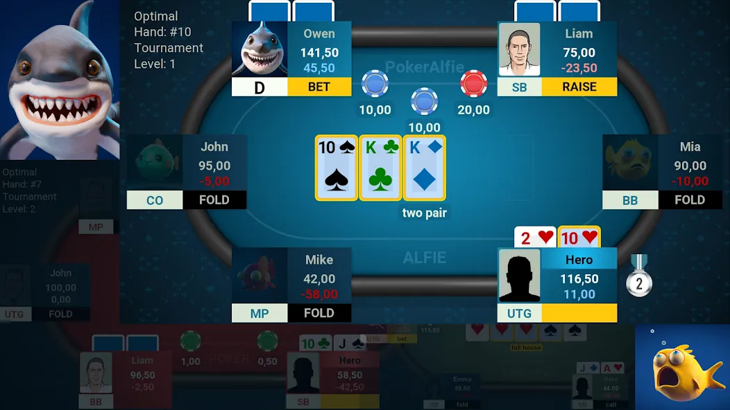 Offline Poker AI - PokerAlfie (Оффлайн Покер ИИ)  [МОД Unlimited Money] Screenshot 1