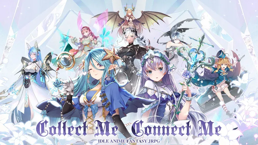 Girls' Connect: Idle RPG  [МОД Бесконечные монеты] Screenshot 1